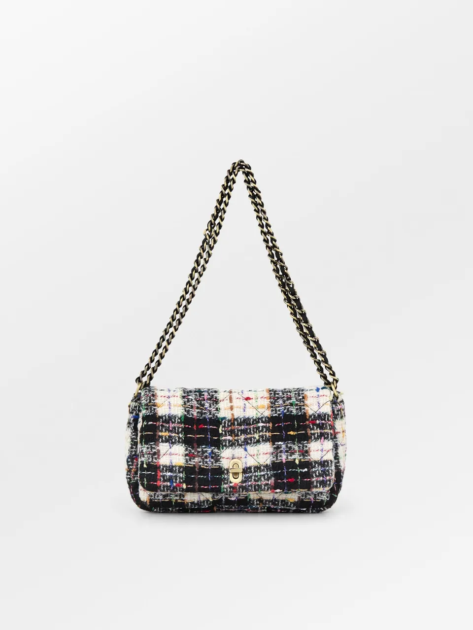 becks-ndergaard-hollis-umh-ngetasche-schwarz-boucle-karo image 1