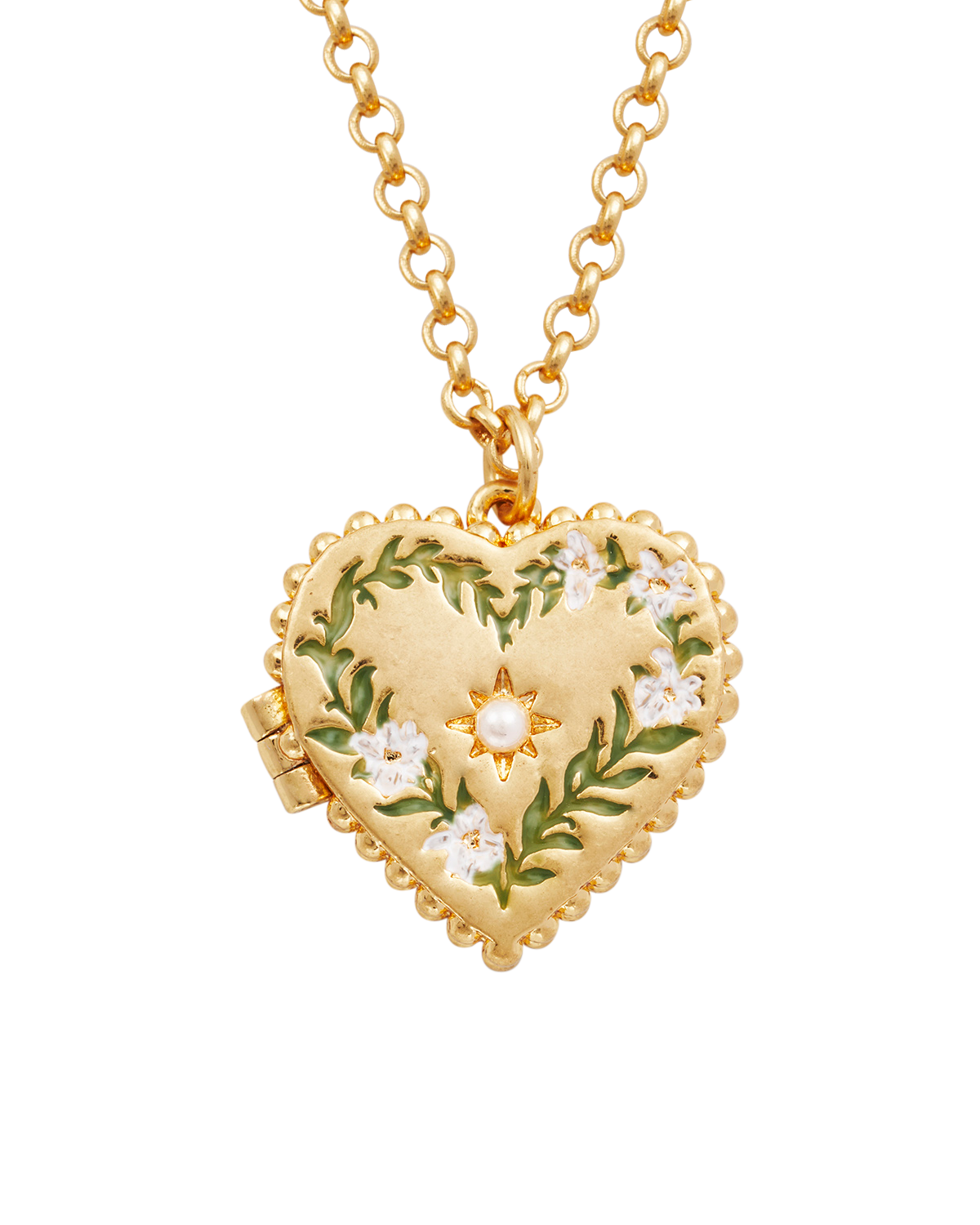 fable-england-jasmine-herz-medaillon-kette-gold image 1