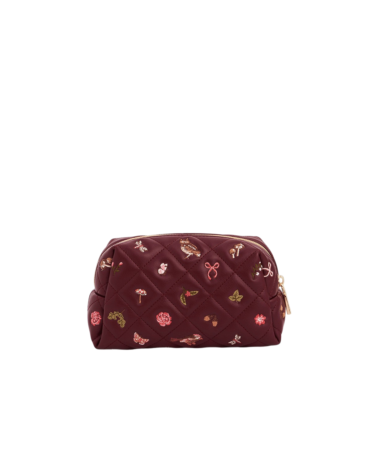 fable-england-quilted-medium-pouch-bordeaux-schmetterling image 1