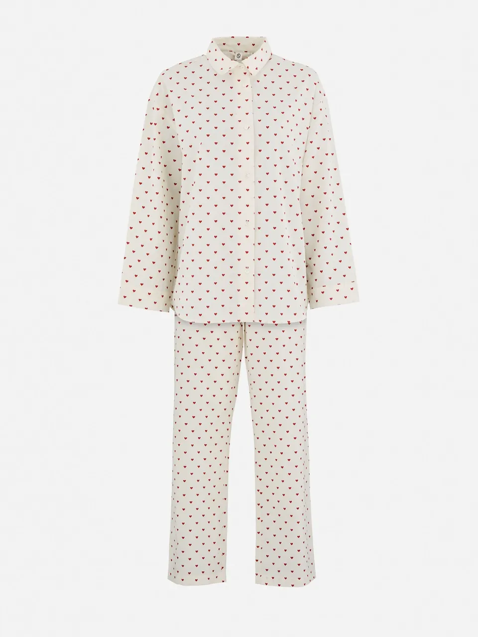 becks-ndergaard-amor-pyjama-set-off-white-red-m-bio-baumwolle image 1