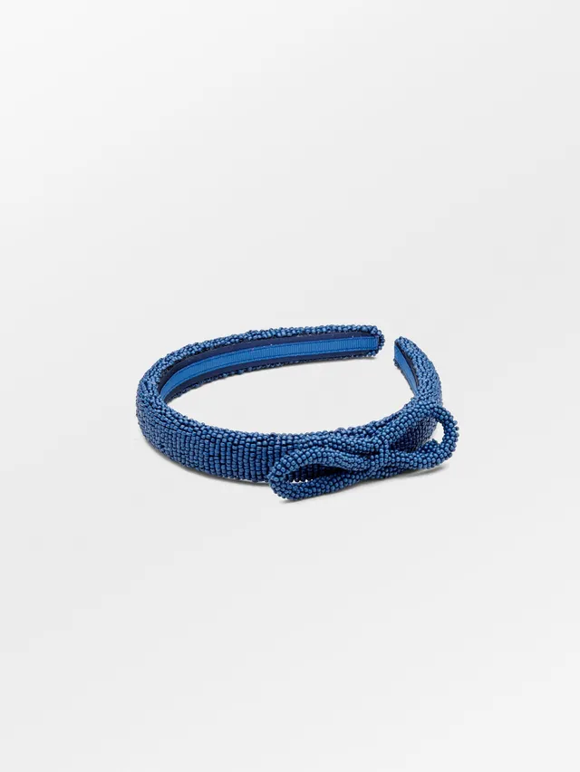 becks-ndergaard-bow-slim-beaded-hairbrace-haarband-blau image 1