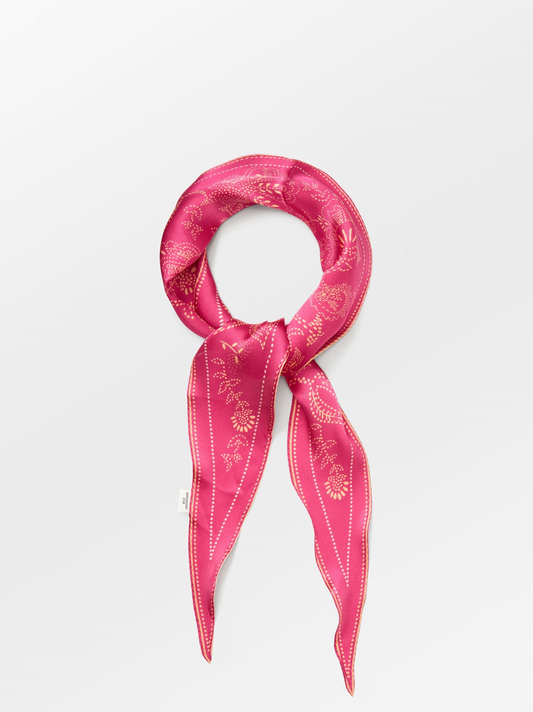 becks-ndergaard-dotted-flora-diamond-schal-seide-pink image 2