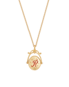 fable-england-jewellery-r-initial-halskette-ros-gold-rose image 4