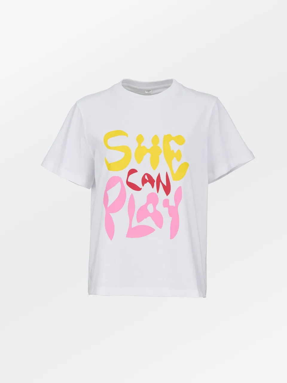 becks-ndergaard-she-can-play-t-shirt-baumwolle-wei-print image 1