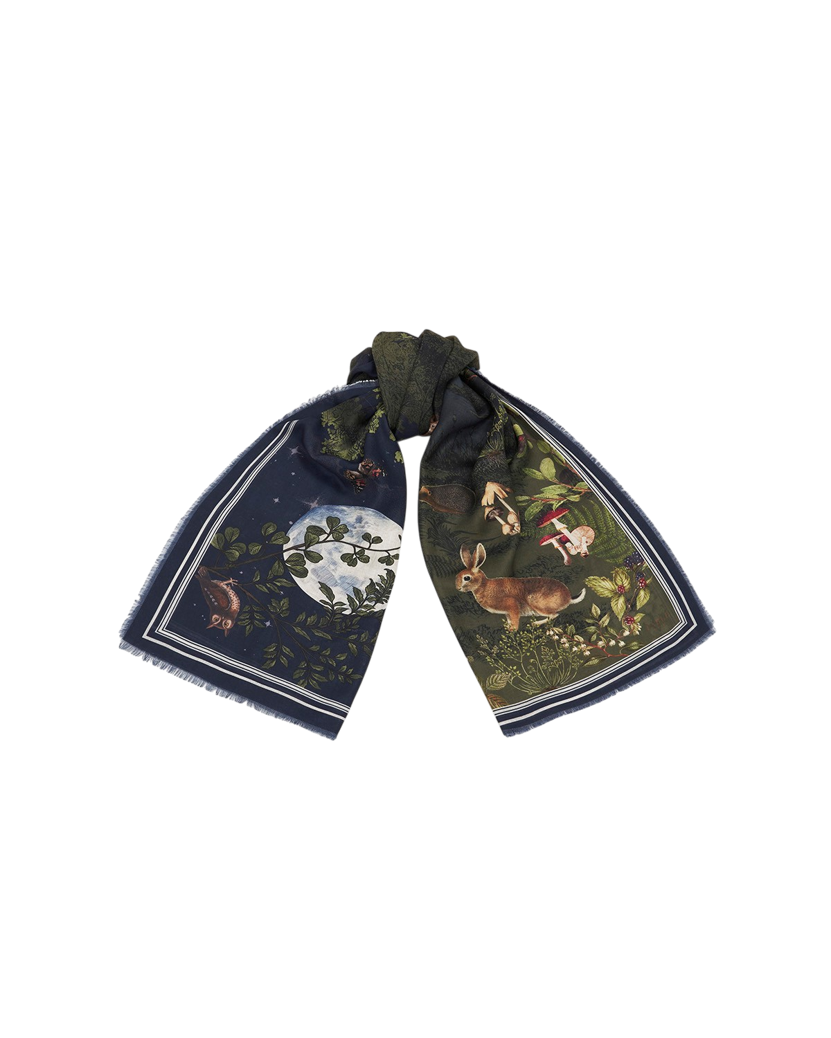 fable-england-woodland-meadow-schal-navy-blumen image 3
