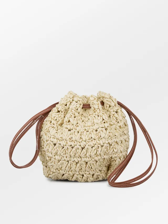 becks-ndergaard-bina-mesh-straw-beuteltasche-nature-gr-n-stroh image 1