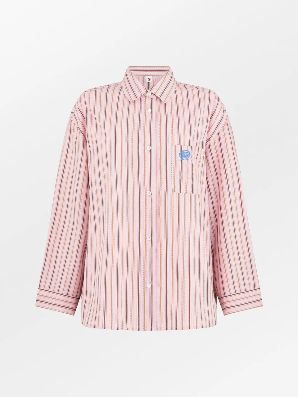 becks-ndergaard-linoa-pyjamas-shirt-pyjamahemd-rosa-bio-baumwolle image 1