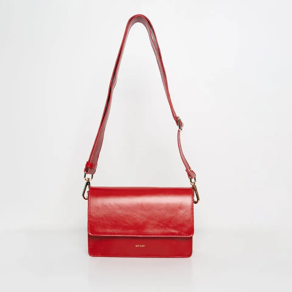 ann-kurz-perfect-square-umh-ngetasche-leder-rot-shiny image 1