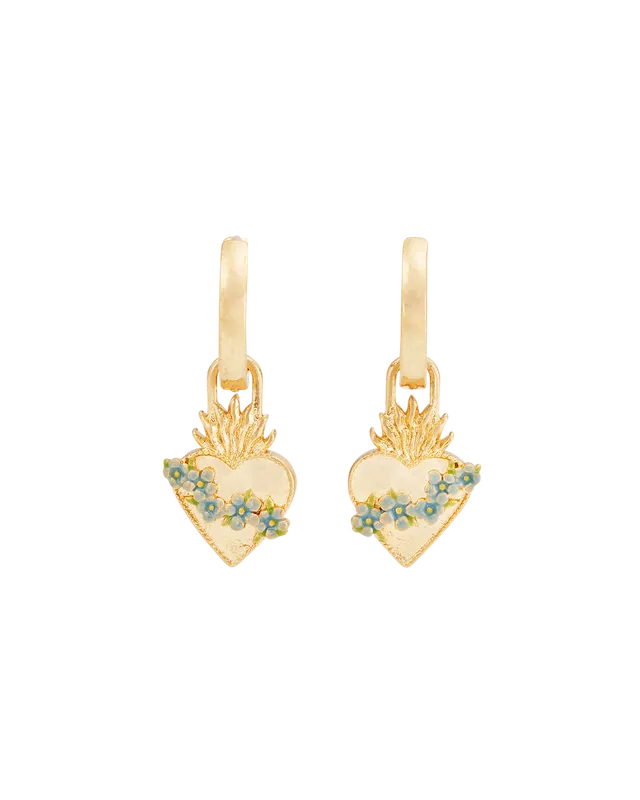 fable-england-jewellery-sacred-heart-huggie-ohrringe-gold-herz image 1