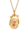 fable-england-e-initial-echinacea-gold-spinner-halskette-e image 7