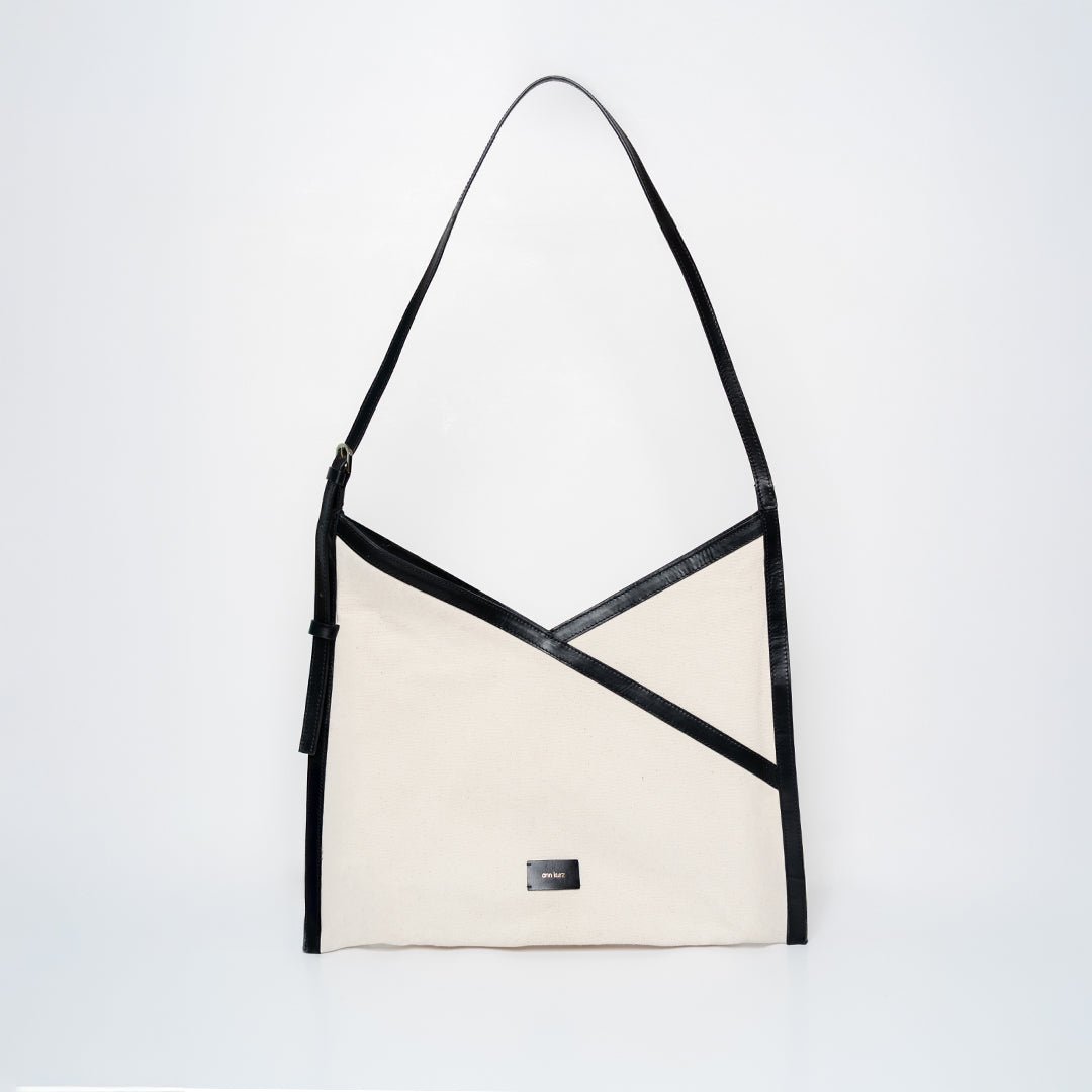 ann-kurz-split-shape-tote-shopper-linen-beige image 1