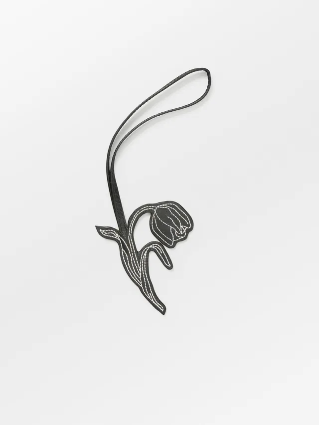 becks-ndergaard-smooth-tulip-taschenanh-nger-schwarz-leder image 1