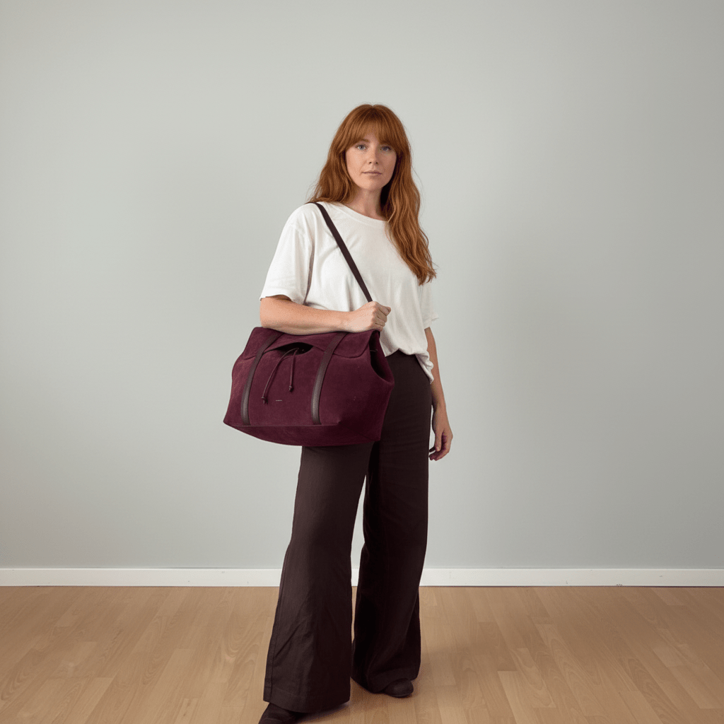 ann-kurz-greatest-shopper-shopper-suede-burgundy-mit-laptopfach image 5