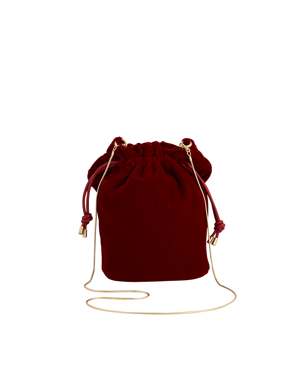 fable-england-ruby-red-bucket-bag-beuteltasche-rot-samt image 4