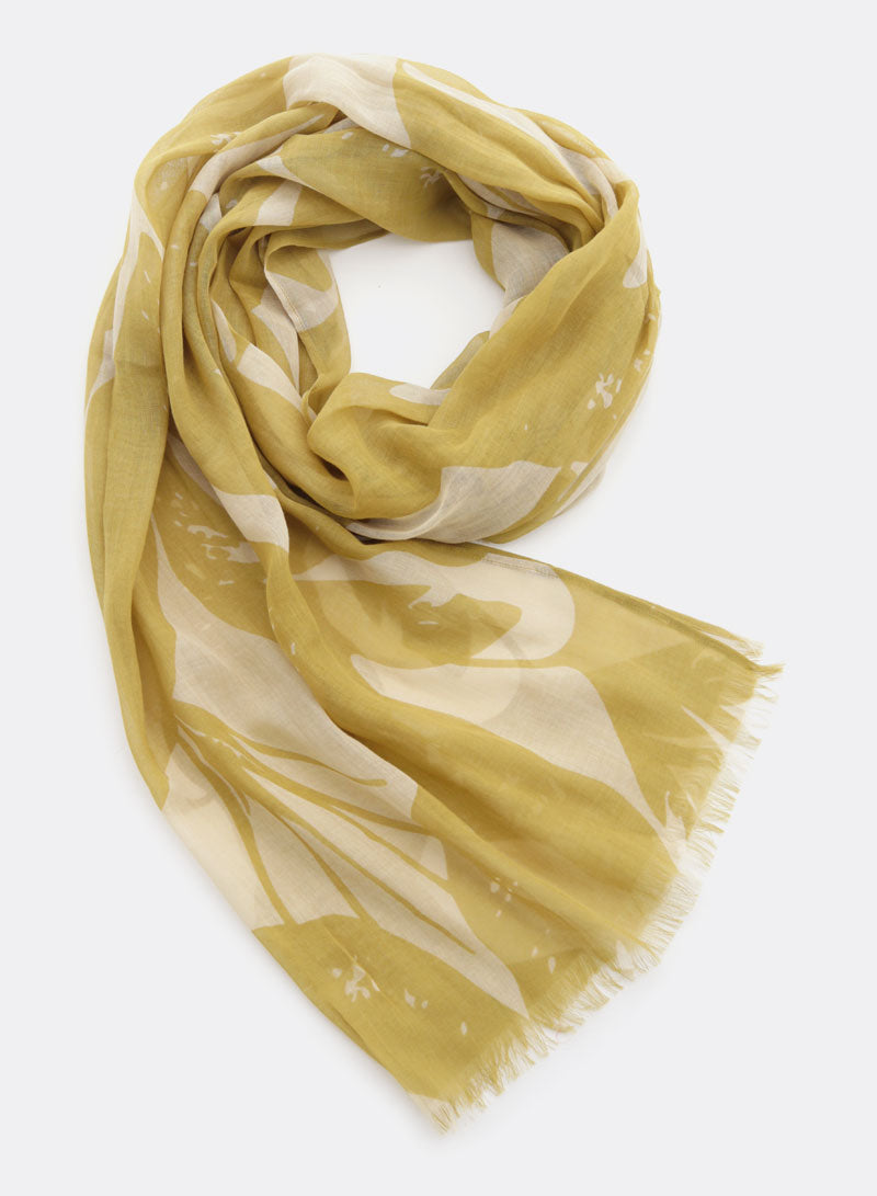 djian-fay-schal-baumwolle-gr-n-70-x-190-cm-floral image 1