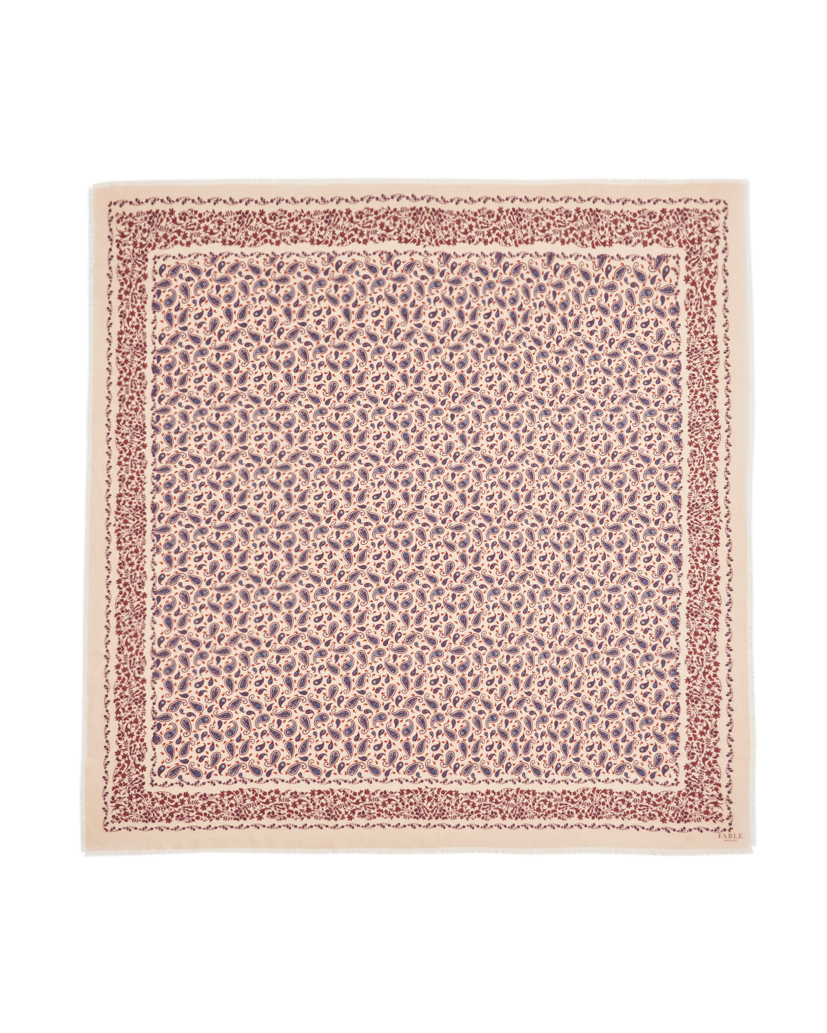 fable-england-paisley-folk-tuch-halstuch-caramel-quadratisch image 1