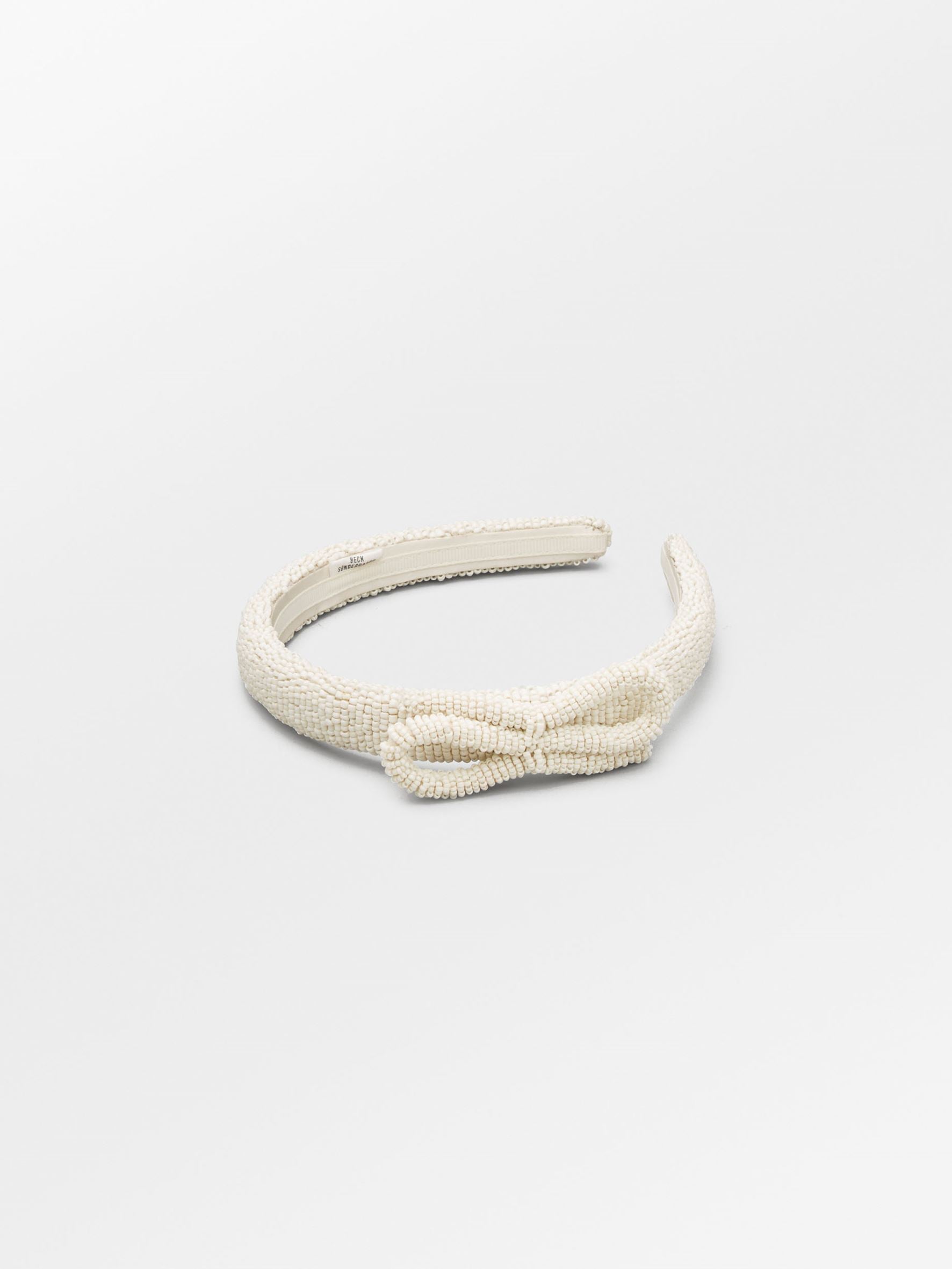 becks-ndergaard-bow-slim-beaded-hairbrace-haarreif-off-white-perlen image 1