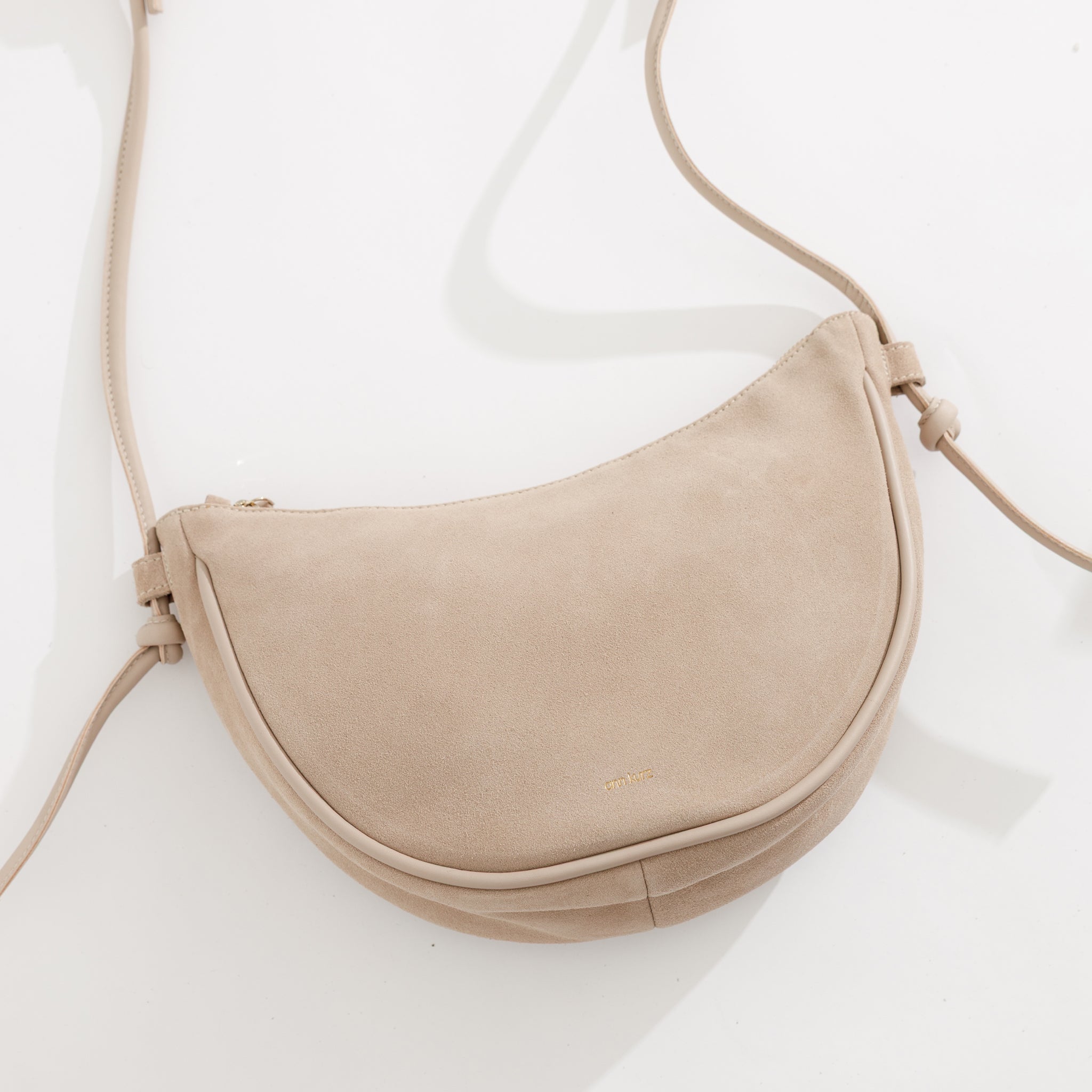 ann-kurz-half-moon-wildleder-umh-ngetasche-caramelo-beige image 7