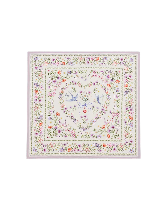 fable-england-forget-me-not-tuch-creme-quadratisch-floral image 1