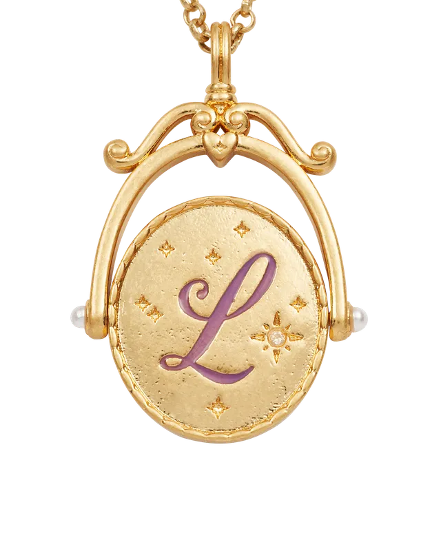 fable-england-l-initial-lavender-halskette-gold-spinner image 1