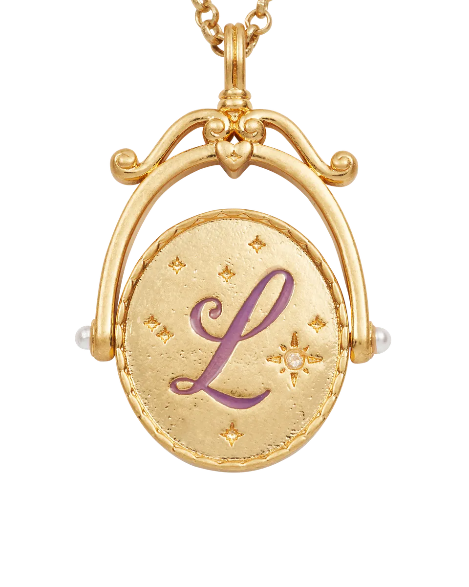 fable-england-l-initial-lavender-halskette-gold-spinner image 1
