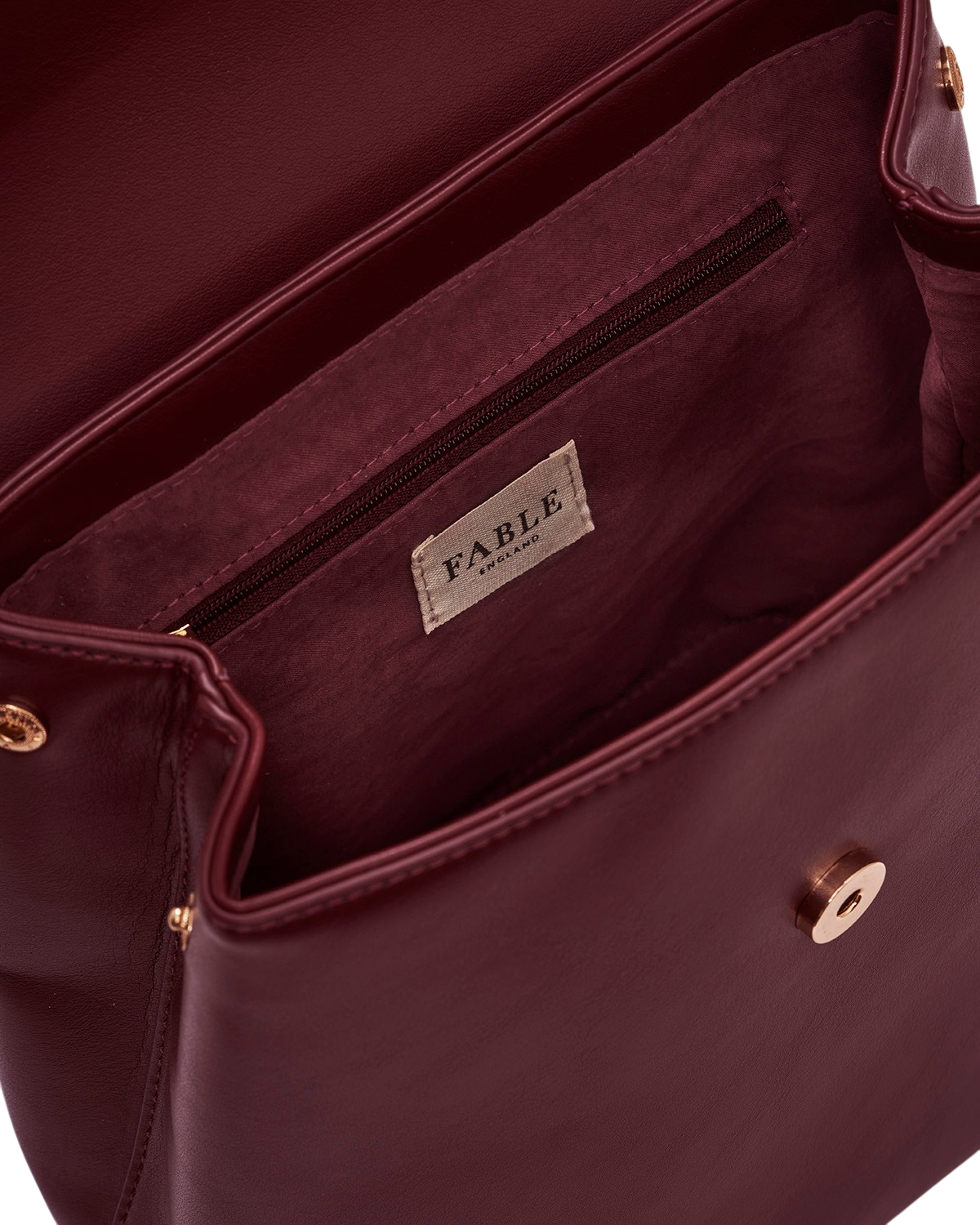 fable-england-laura-small-backpack-rucksack-burgundy image 6