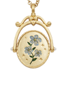 fable-england-jewellery-f-initial-forget-me-not-spinner-halskette-gold image 3