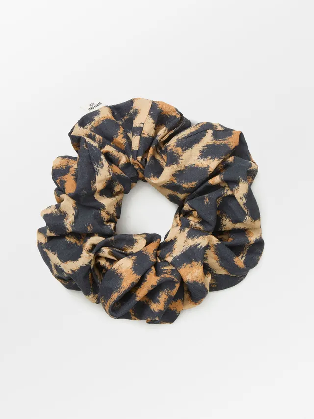 becks-ndergaard-leopa-cotta-scrunchie-schwarz-leo-baumwolle image 1