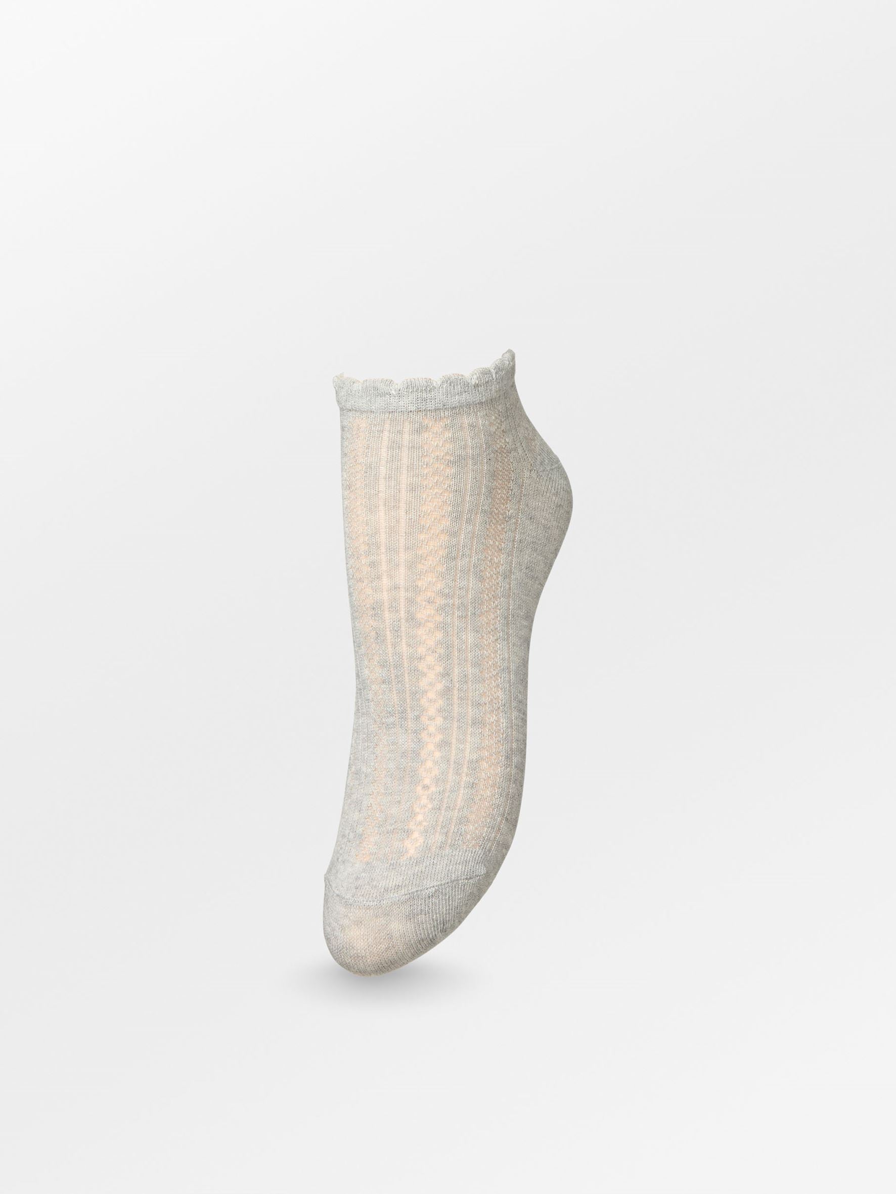 becks-ndergaard-crochia-cotta-short-sock-socken-grau-melange-37-39 image 1