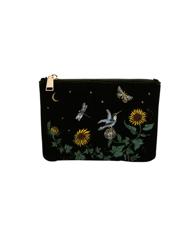 fable-england-green-sunflower-pouch-samt-gr-n image 1