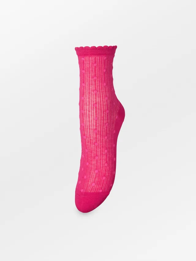 becks-ndergaard-dotia-sheer-socken-feinsocken-carmine-pink image 1