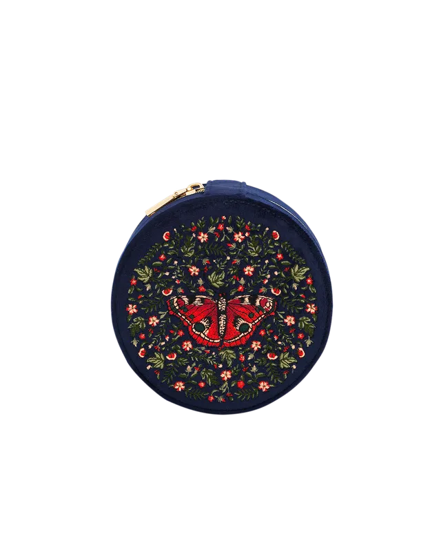 fable-england-butterfly-schmuckk-stchen-samt-navy-rund image 1