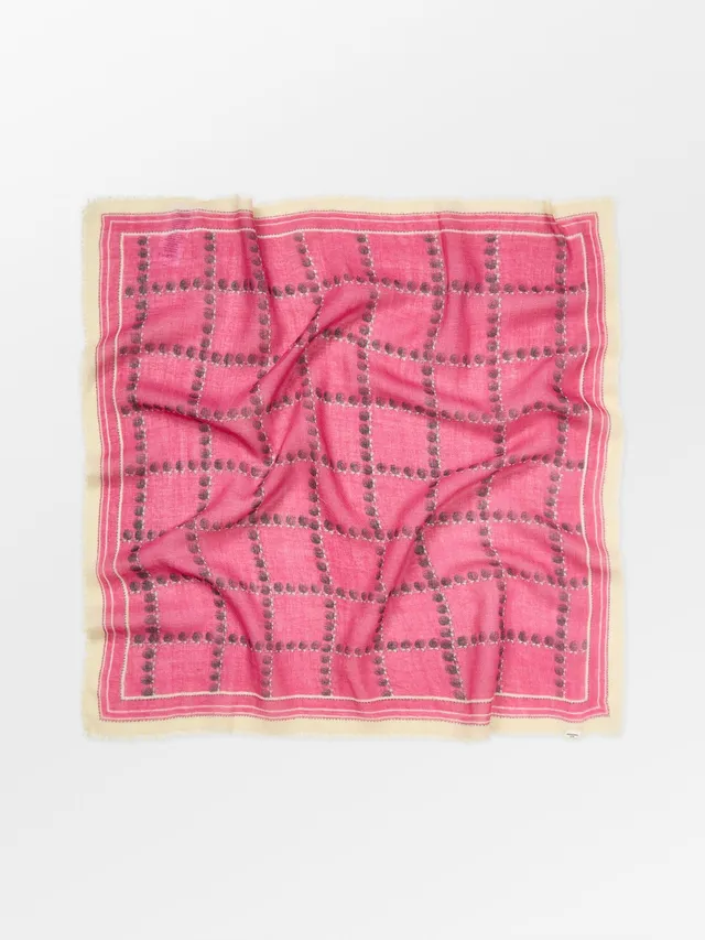 becks-ndergaard-brombeere-wica-schal-tuch-pink-65x65-kariert image 1