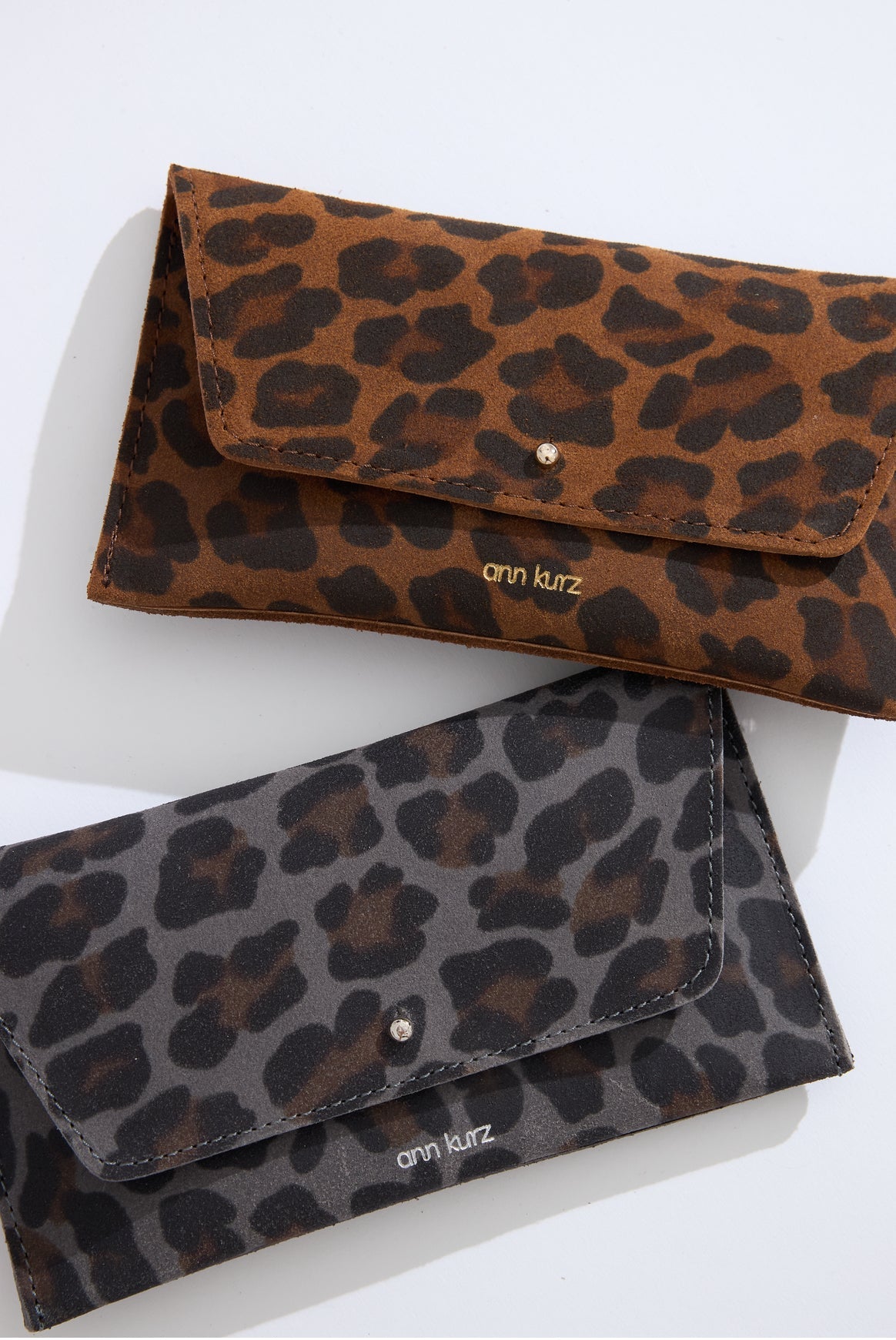 ann-kurz-mini-envelope-leder-geldb-rse-leo-grey-reissverschluss image 5