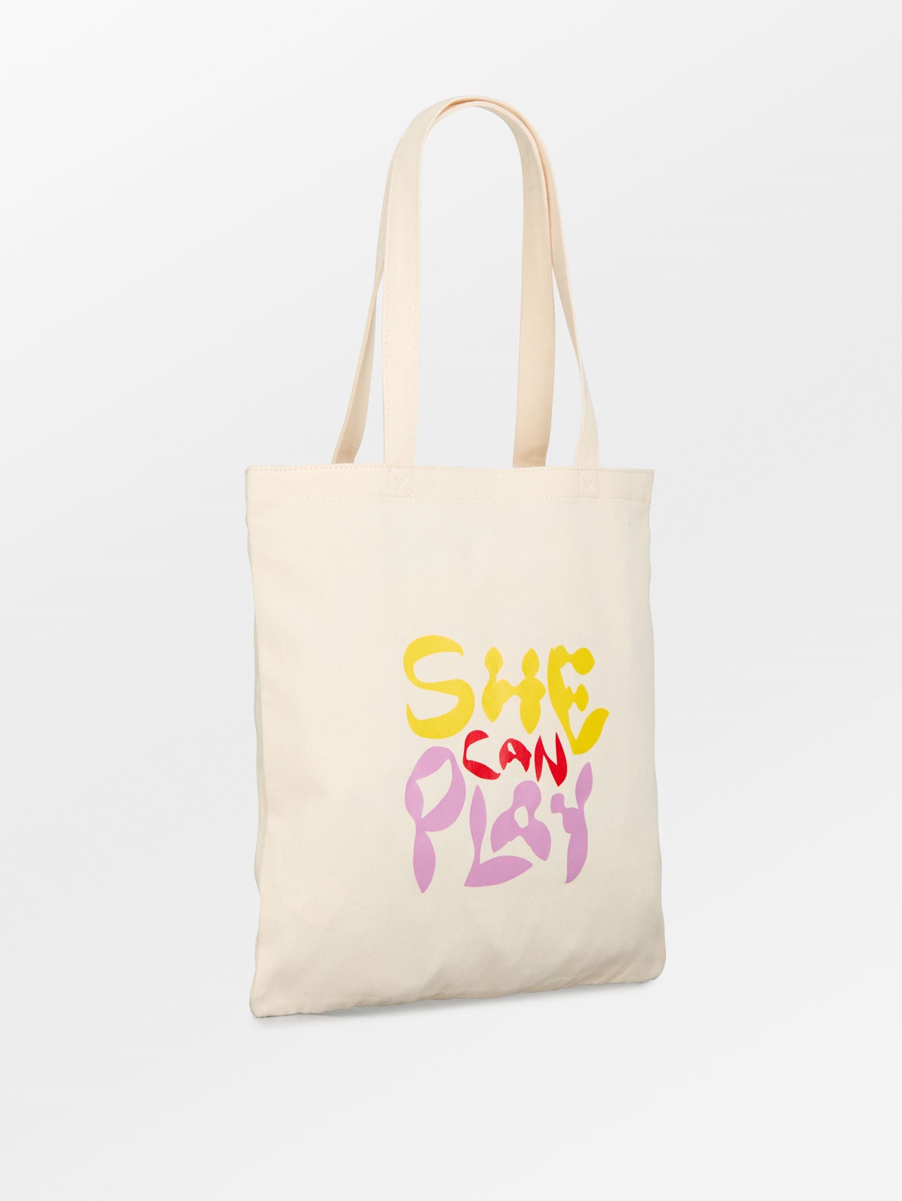 becks-ndergaard-she-can-play-tote-tasche-birch-white-baumwolle image 1
