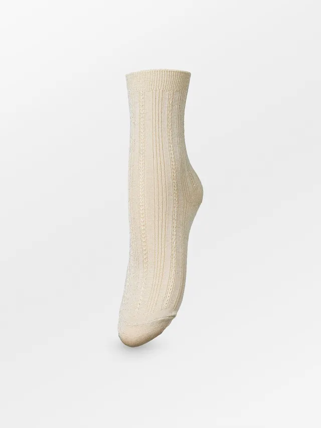 becks-ndergaard-glitter-drake-socken-beige-glitzer image 1