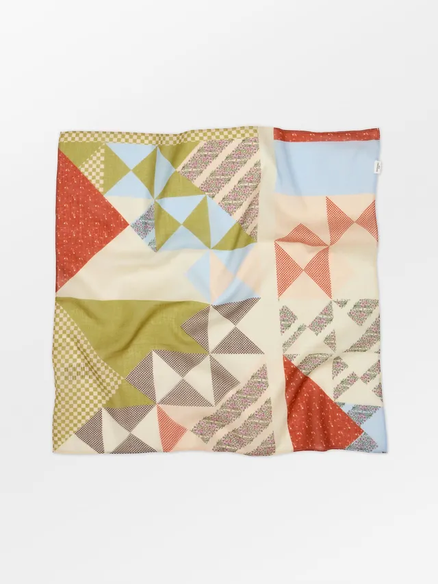 becks-ndergaard-quilta-cotta-schal-khaki-green-55x55-baumwolle image 1