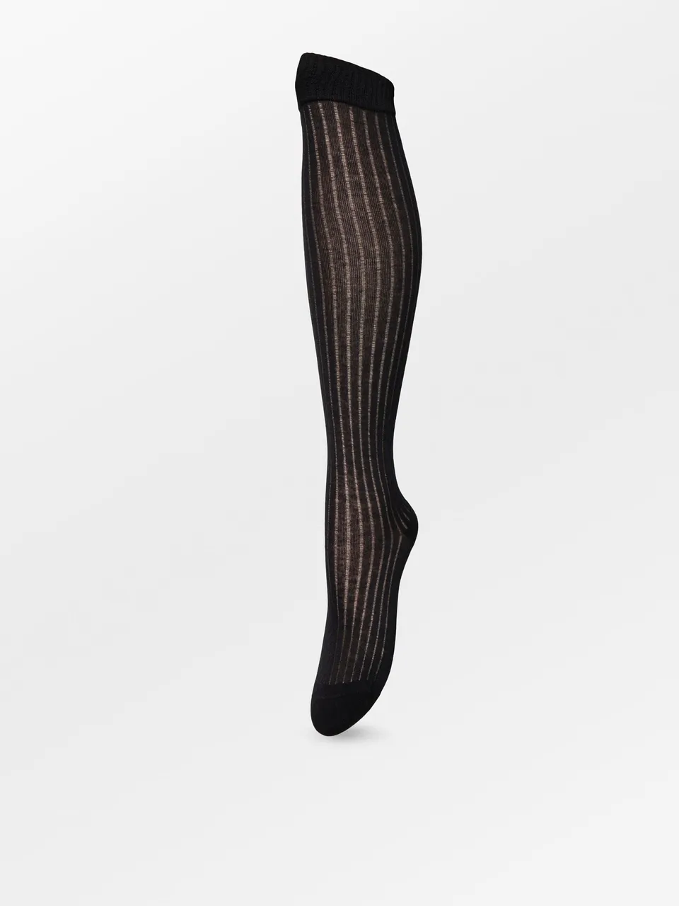 becks-ndergaard-uma-knee-sock-kniesocken-schwarz-baumwolle image 1