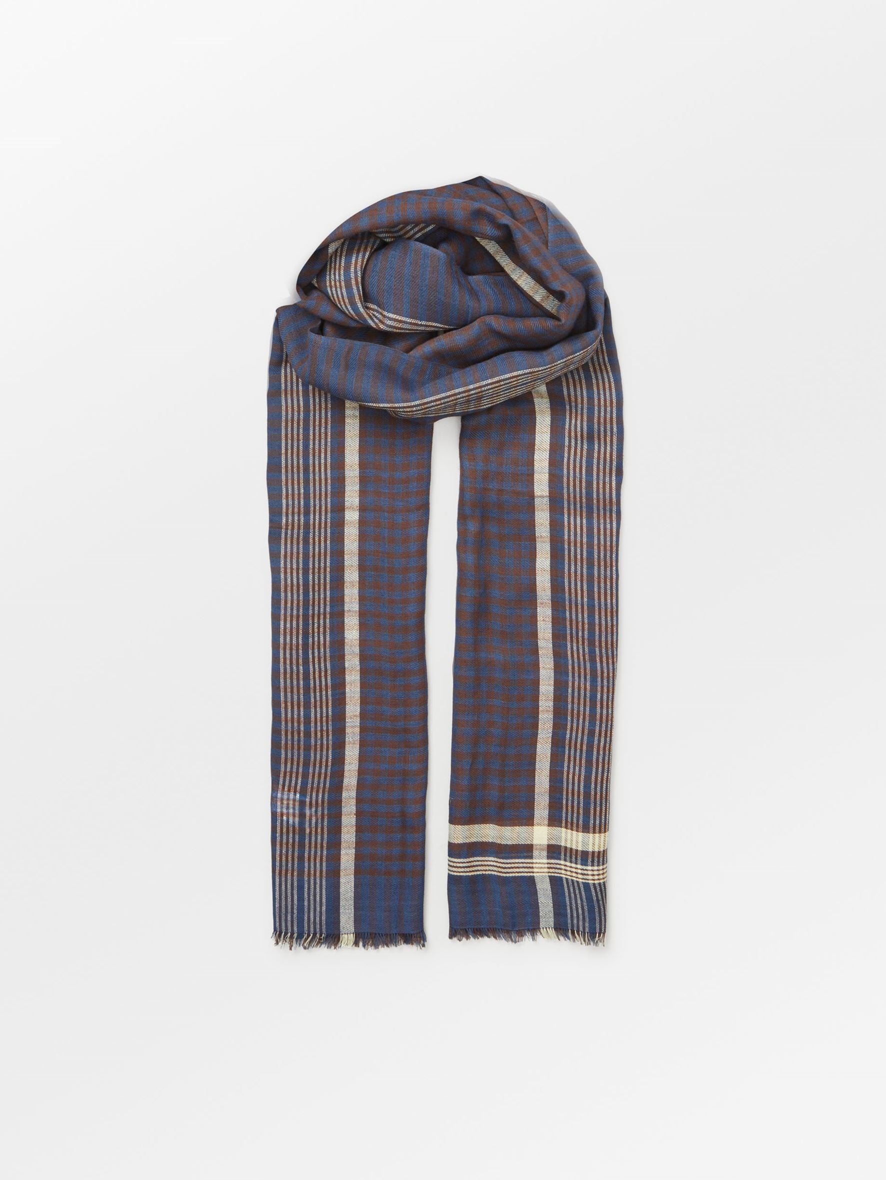 becks-ndergaard-checkia-cowea-schal-baumwolle-vintage-indigo image 2