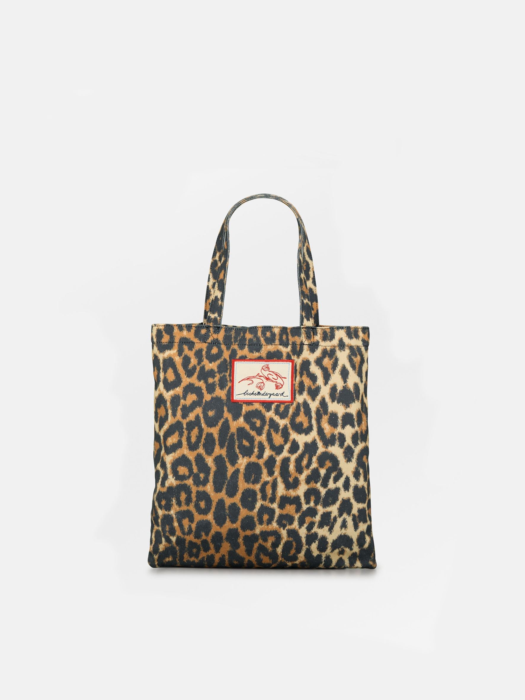 becks-ndergaard-leopa-tote-small-tasche-schwarz-leo-baumwolle image 1