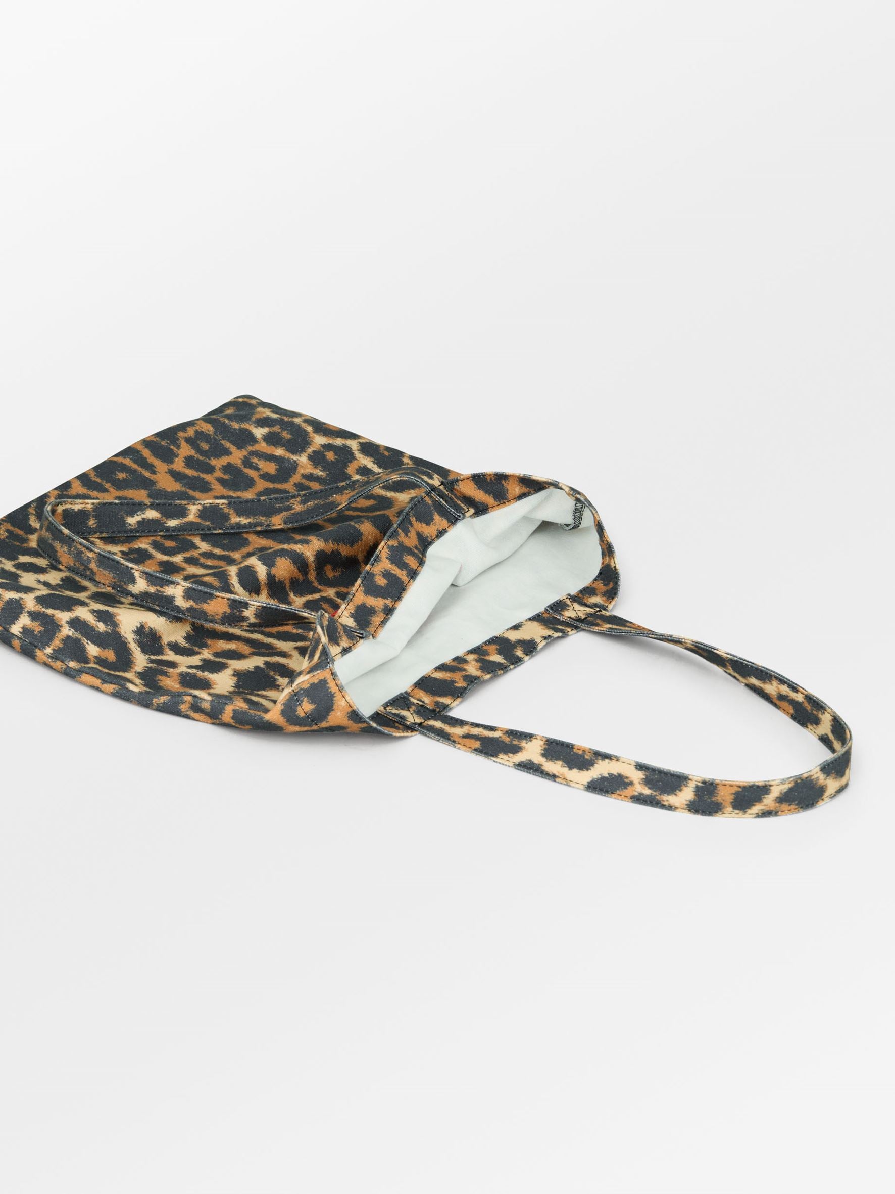 becks-ndergaard-leopa-tote-bag-shopper-schwarz-leo-baumwolle image 2