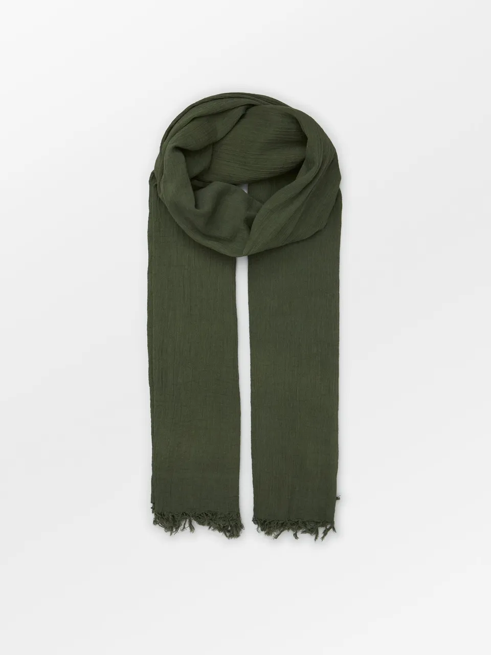 becks-ndergaard-solid-ilona-scarf-schal-army-wolle image 1