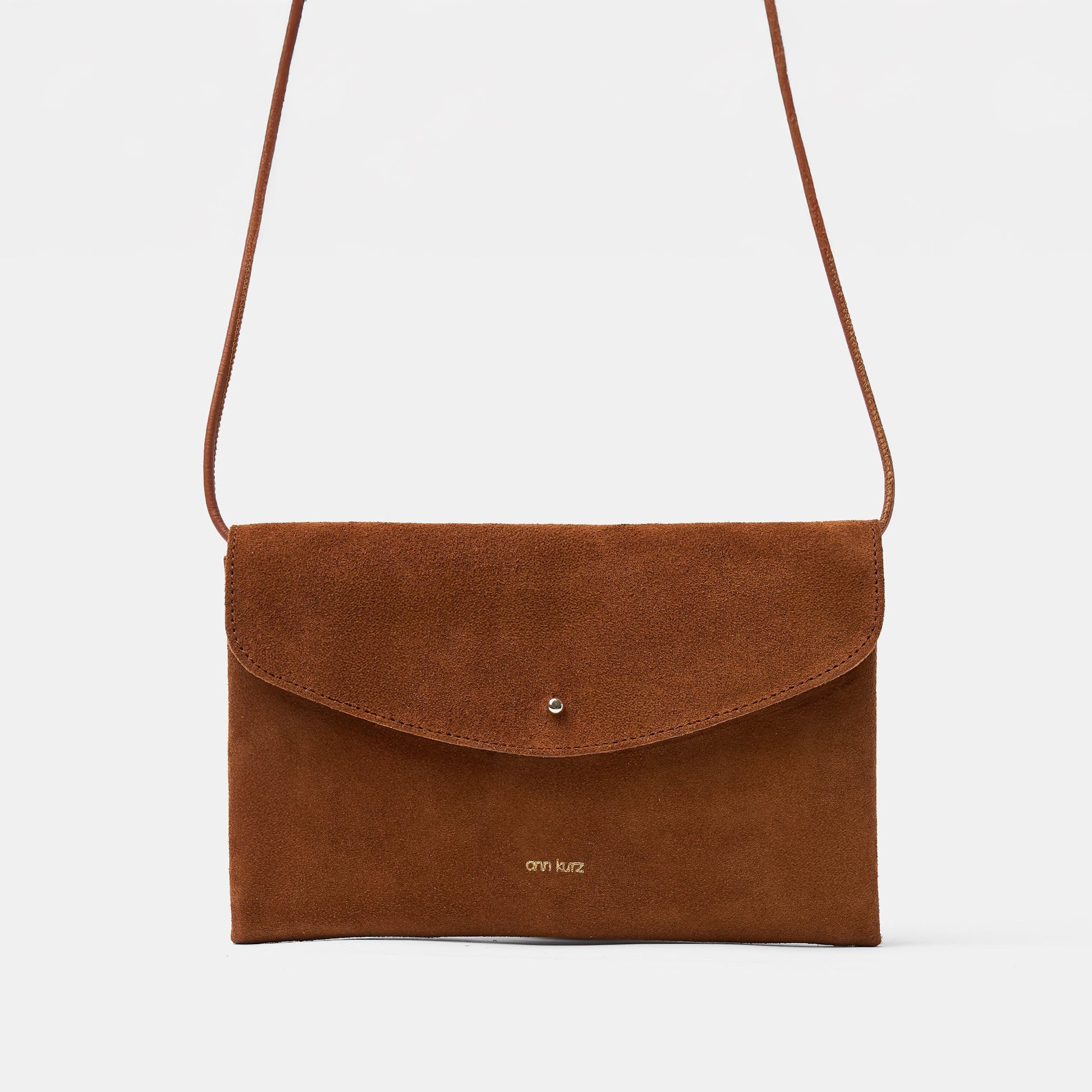 ann-kurz-cute-clutch-suede-brown-clutch-wildleder image 2