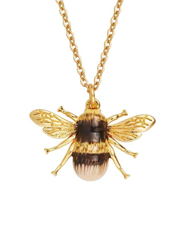 fable-england-honey-bee-halskette-gold-biene-emaille image 1