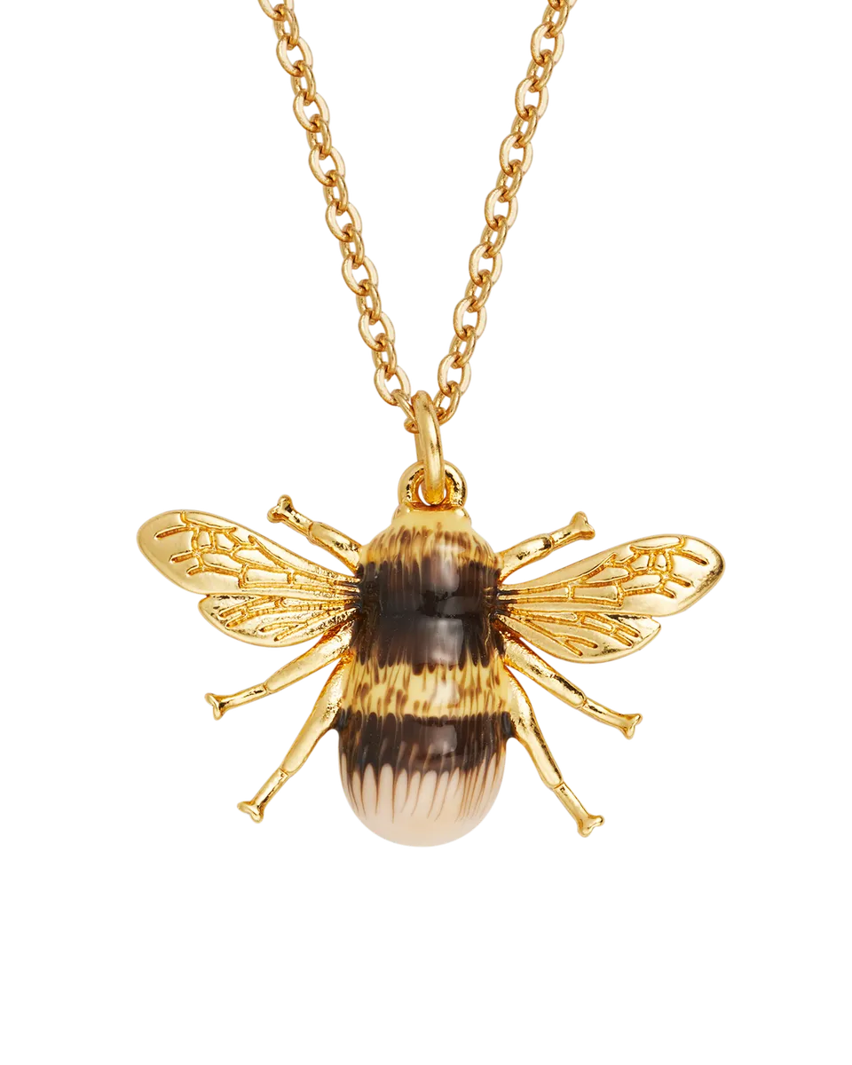fable-england-honey-bee-halskette-gold-biene-emaille image 1