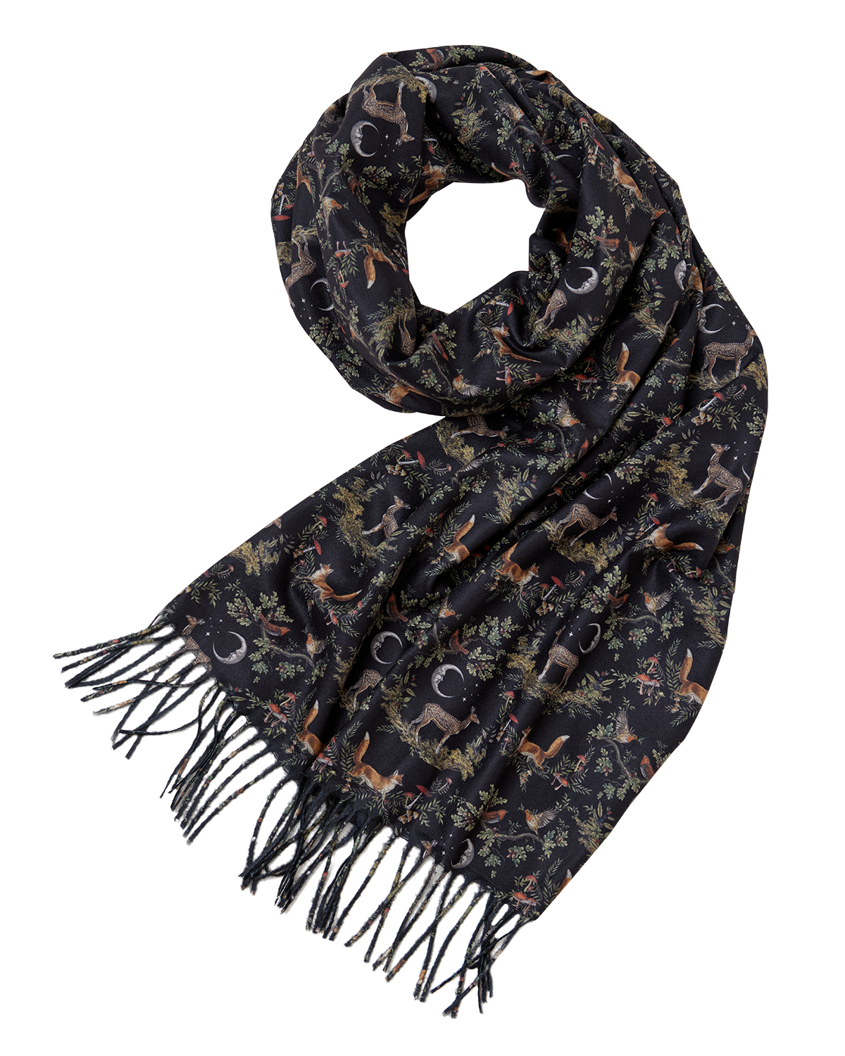 fable-england-scarves-a-night-s-tale-schal-schwarz-wald image 1