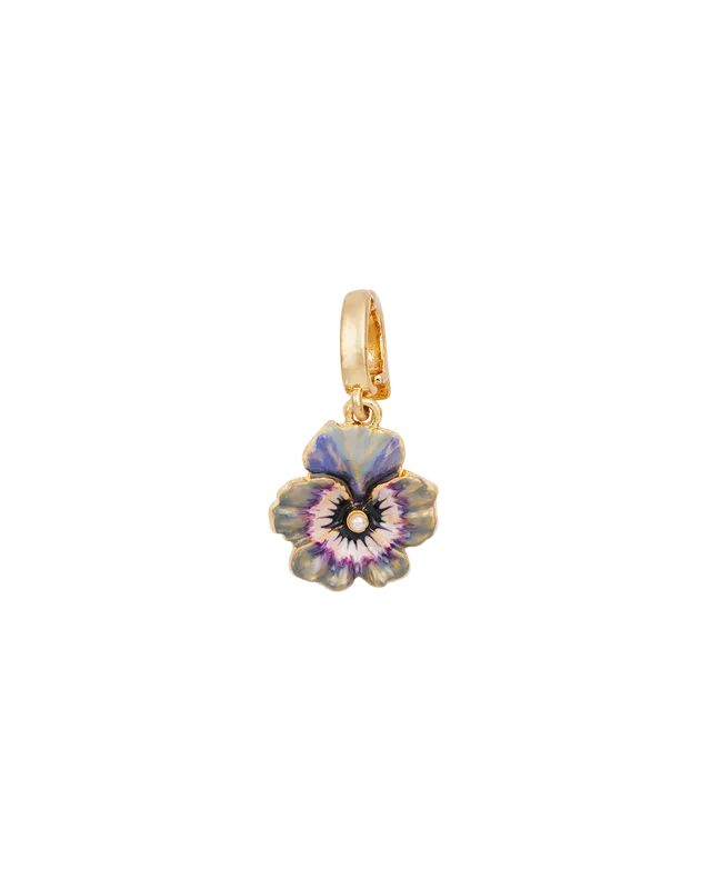 fable-england-gold-pansy-pearl-charm-anh-nger-lila image 1
