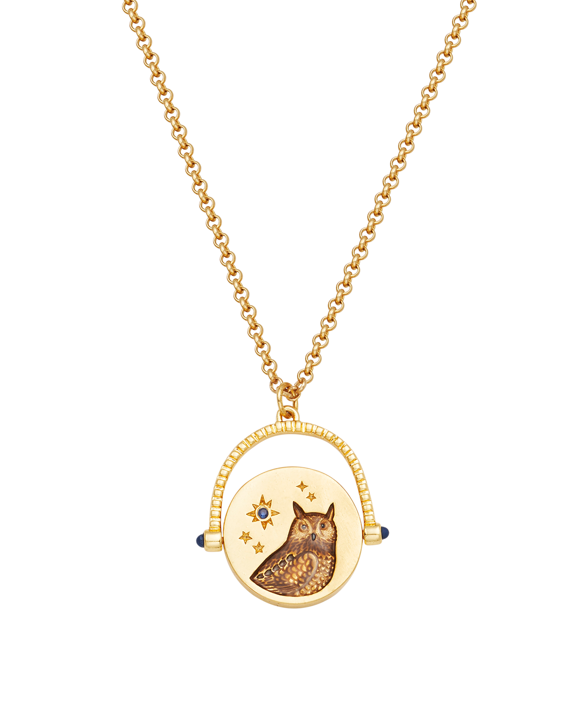 fable-england-owl-spinner-halskette-gold-eule-lapislazuli image 6
