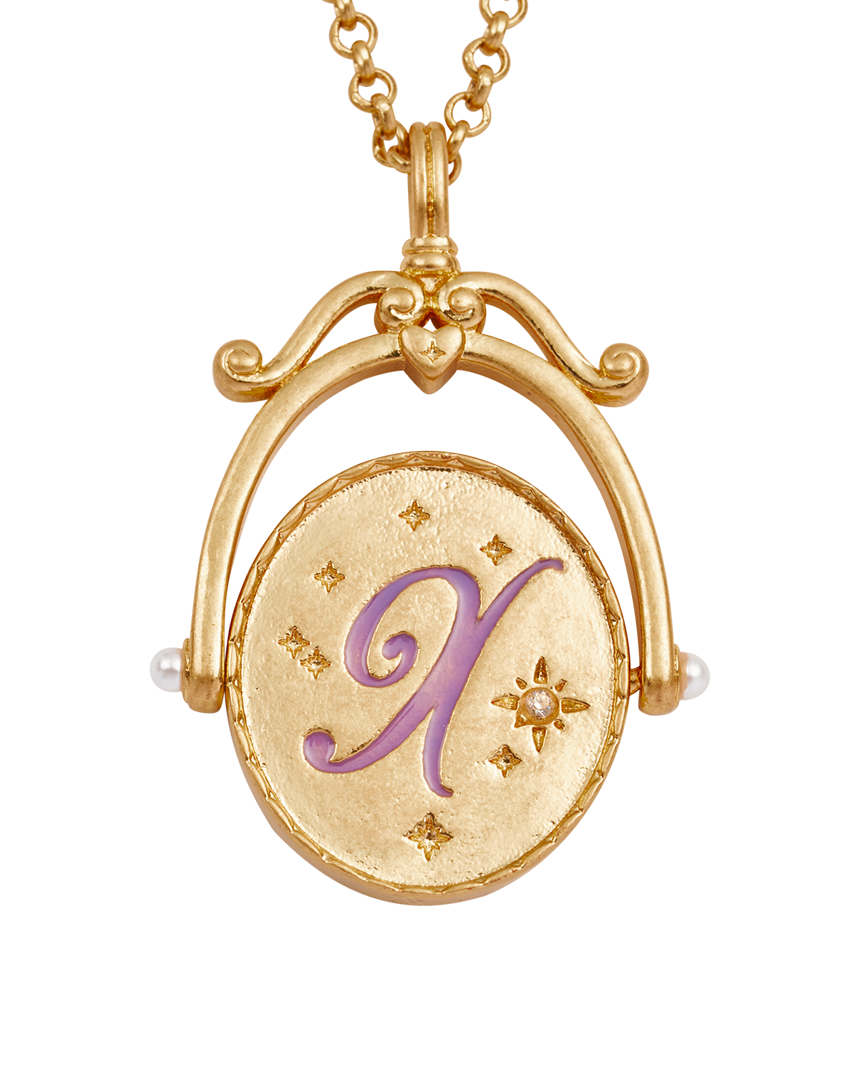 fable-england-x-initial-xeranthemum-halskette-gold image 1