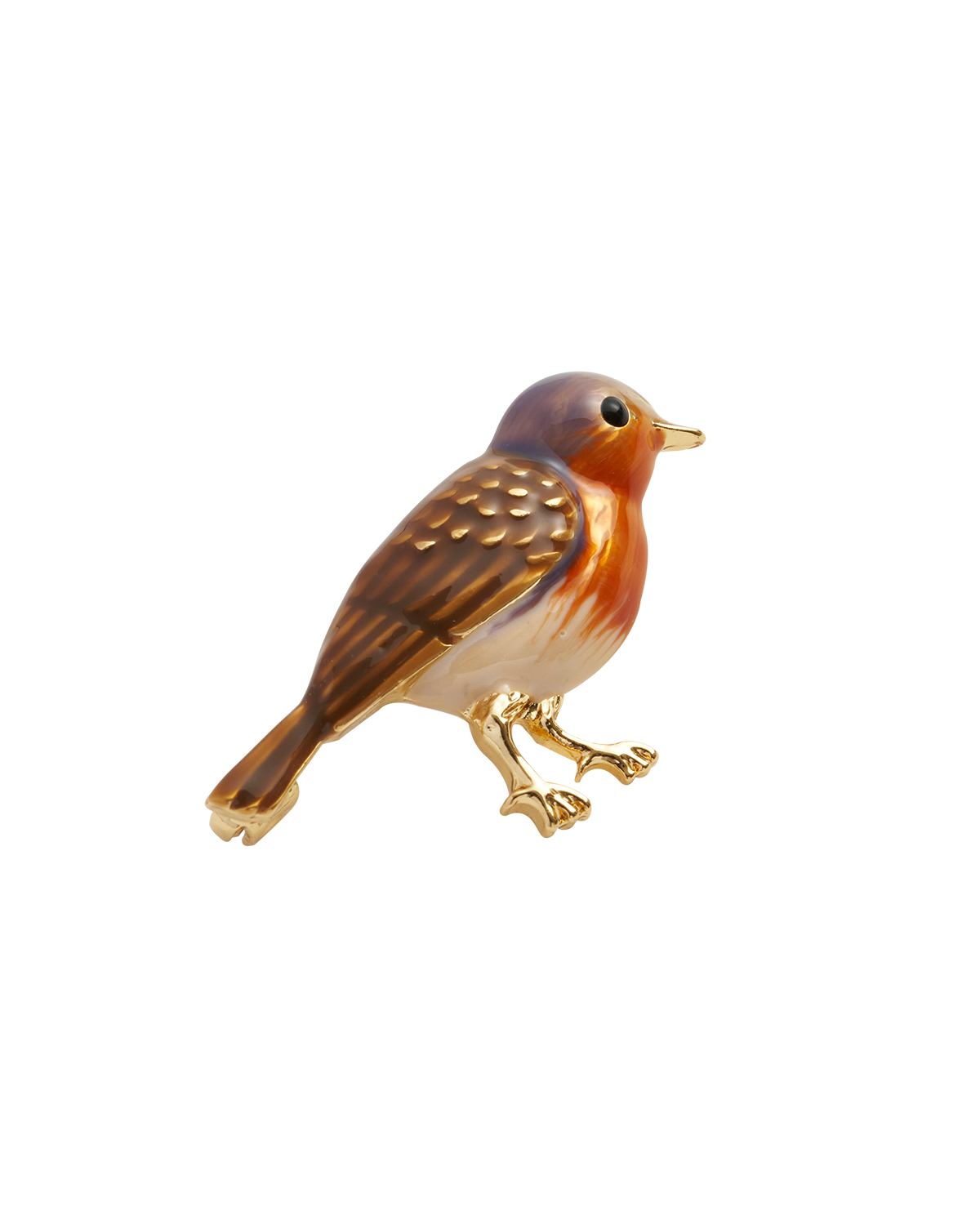 fable-england-robin-brosche-rot-emaille-gold image 1